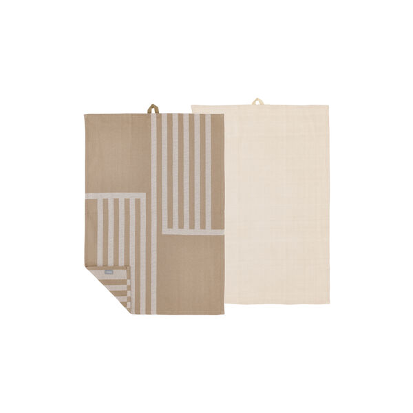 Reflection Tea Towel, warm taupe, S&ouml;dahl