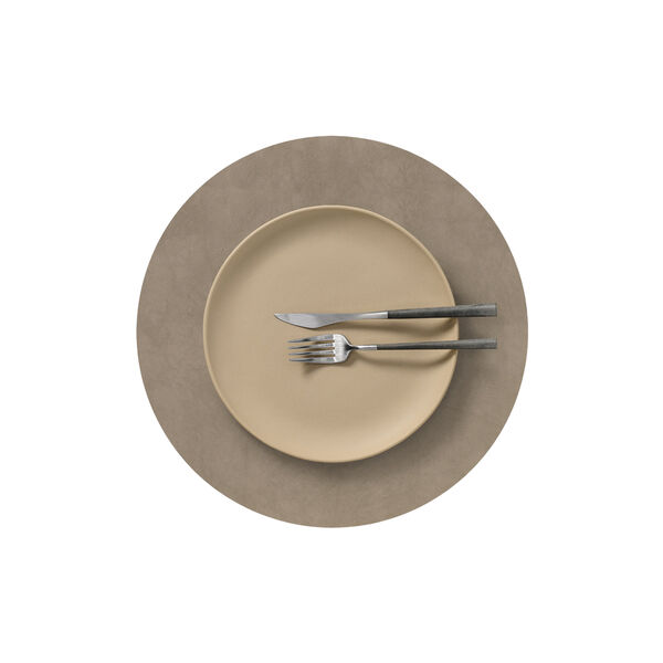 Nupo table mat Circle L, nomad grey, LIND DNA