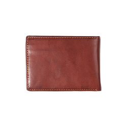 Billfold with zipper coin pocket, dark brown, Tony Perotti