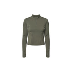Butter Soft Half Zip True to body, charcoal olive, Rethinkit