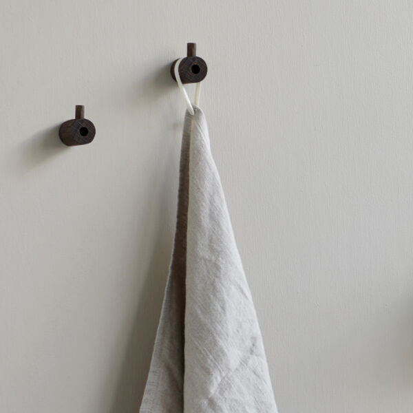 Wooden Wall Hook, smoked oak Wooden Wall Hook, smoked oak, MOEBE