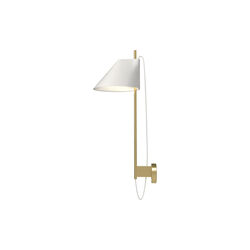 Yuh Wall Lamp, white/brass, Louis Poulsen