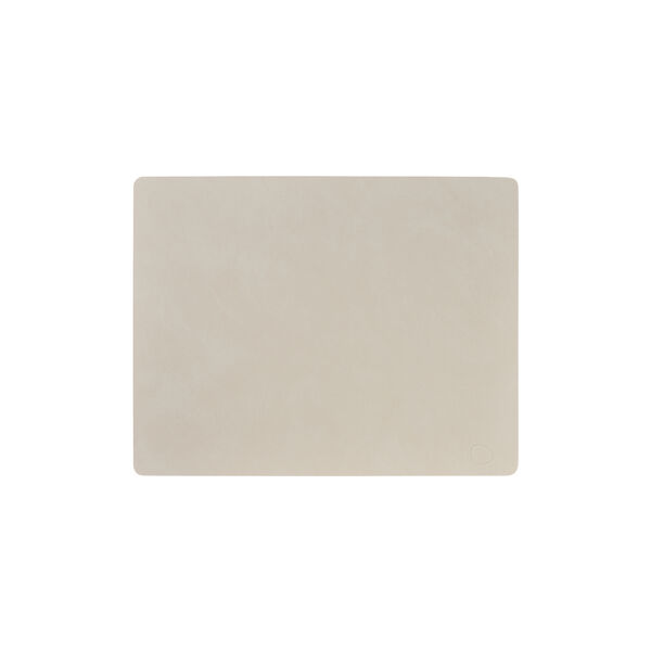 Nupo table mat Square L, oyster white, LIND DNA
