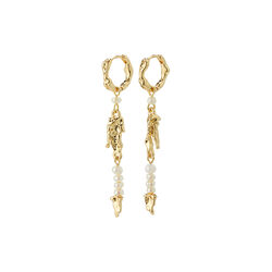 NIYA Freshwater Pearl Earrings, gold plated, Pilgrim