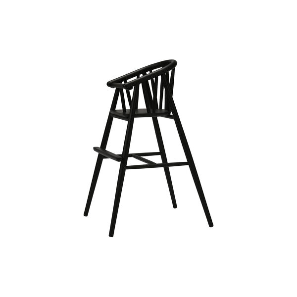 Saga Highchair, black lacquered oak Saga Highchair, black lacquered oak, OAKLINGS