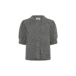 KBBrona Noabelle Cardigan, medium grey melange, Karen by Simonsen