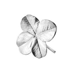 Firkløver Brooch, silver, Flora Danica Jewellery