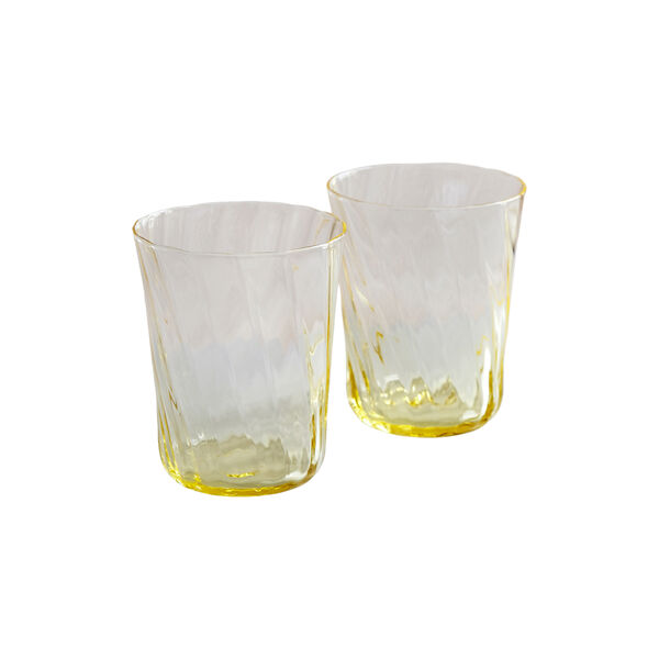 Concave glasses 2 pcs, citrin, Stilleben