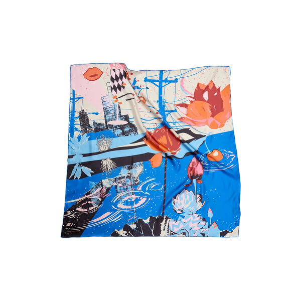 CITY LIGHT scarf, blue, Bella Ballou