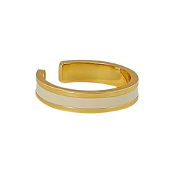 BANGLE justerbar ring, white sand, bangle up