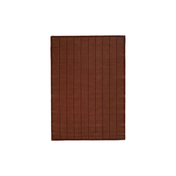 Woven Tatami Rug, rust, Linie Design