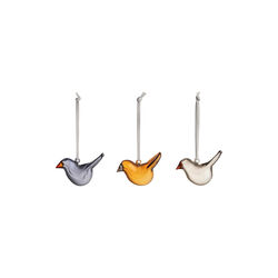 Mini Glass Birds set of 3, mix, Iittala
