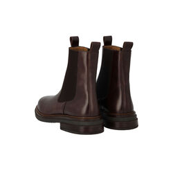 Boot with elastic, dark brown/dark brown, ANGULUS