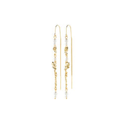 SLOAN chain earrings, gold plated, Pilgrim