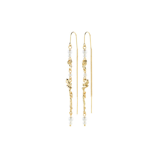 SLOAN chain earrings, gold plated, Pilgrim
