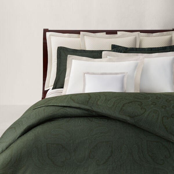Doncaster Bed Linen, dark green, Ralph Lauren Home