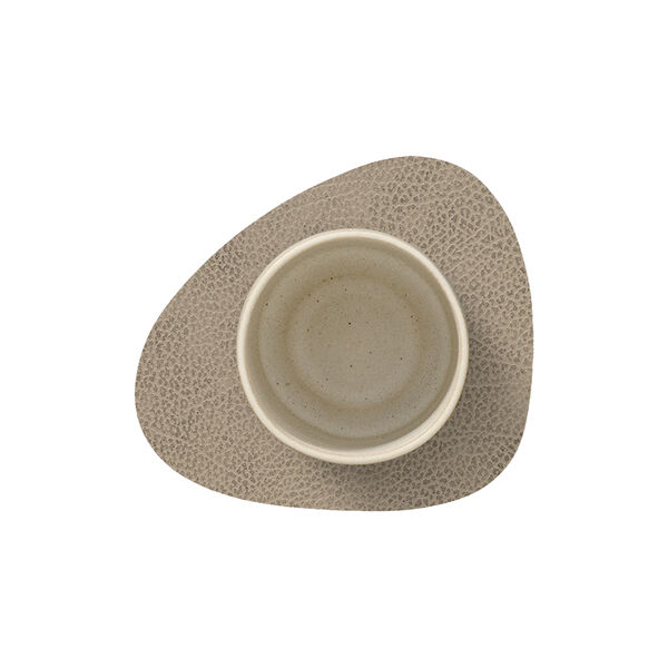 Hippo glass mat Curve, warm grey, LIND DNA