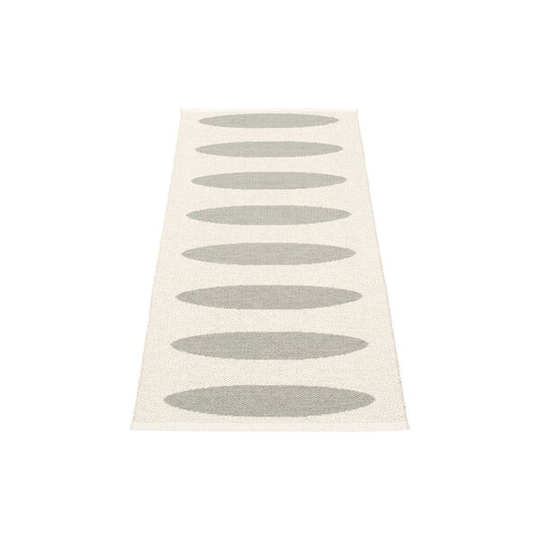 Ella Plastic Rug, warm grey/vanilla, Pappelina