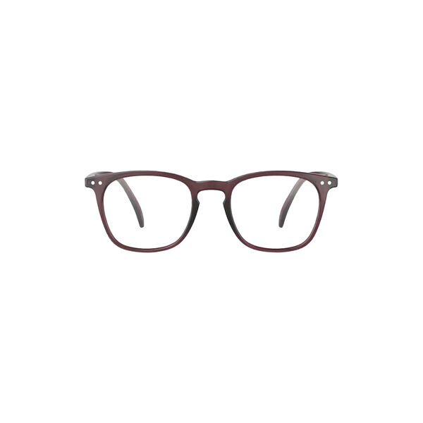 #E READING Glasses, old leather, IZIPIZI