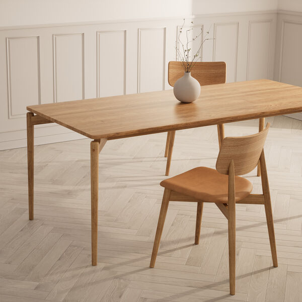 PURE Dining Table L140, natural oiled oak PURE Dining Table L140, natural oiled oak, Bruunmunch Furniture