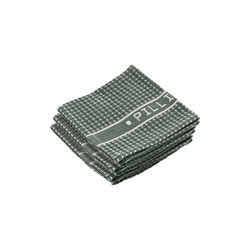 Kitchen cloths 3 pcs, green/white, Pillivuyt