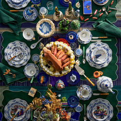 Blue Fluted Full Lace Dish, Royal Copenhagen