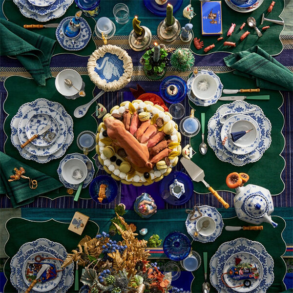 Blue Fluted Full Lace Dish, Royal Copenhagen