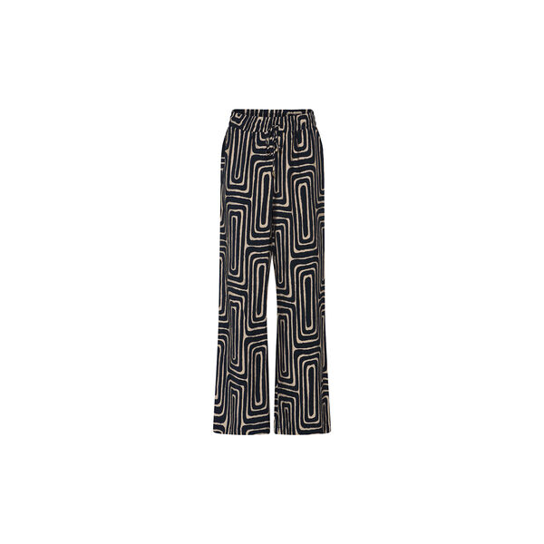Long Pants  Vivid Print, navy/camel, Micha