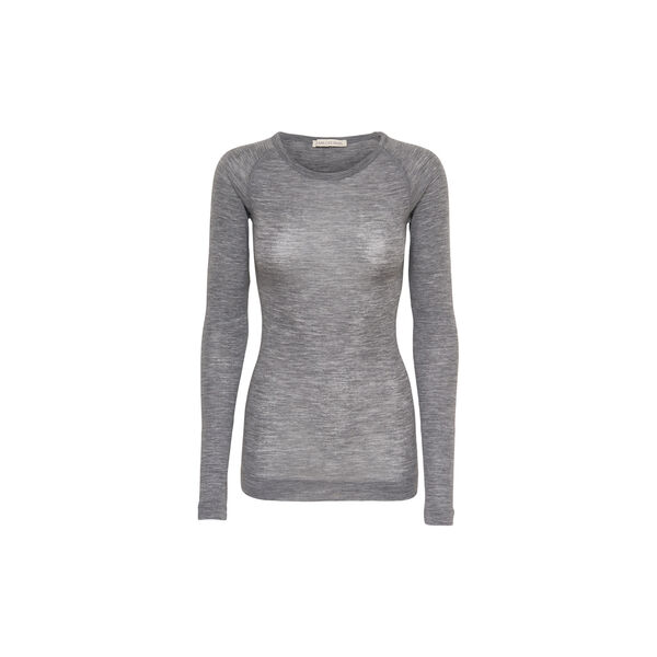 Jade Blouse, grey melange, Seamless Basic
