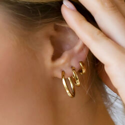 Ellera Pianura Earrings | Medio | Gold plated, Sif Jakobs Jewellery