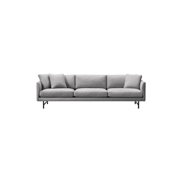 5623 Calmo 80 3-seater Sofa, grey/black, Fredericia Furniture