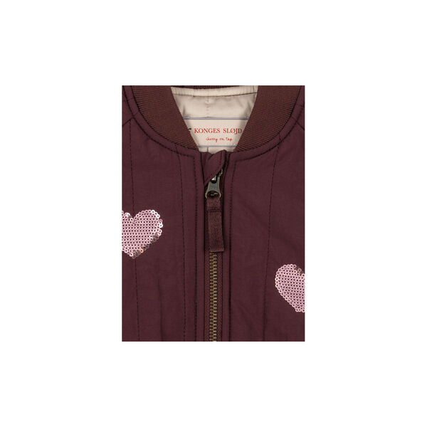 Juno Sequin Bomber Jacket, decadent chocolate, Konges Sl&oslash;jd