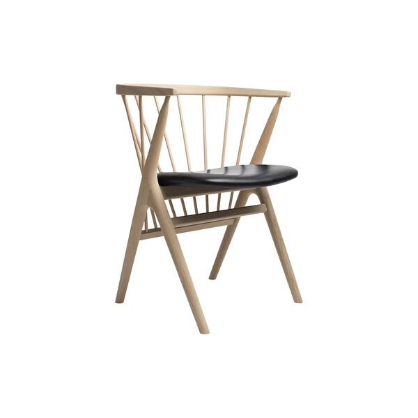 Sibast No 8 Dining Chair, soap treated oak/black Sibast No 8 Dining Chair, soap treated oak/black, Sibast Furniture
