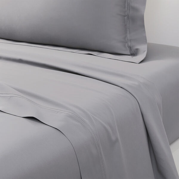 Triomphe Flat Sheet, platine Triomphe Flat Sheet, platine, Yves Delorme