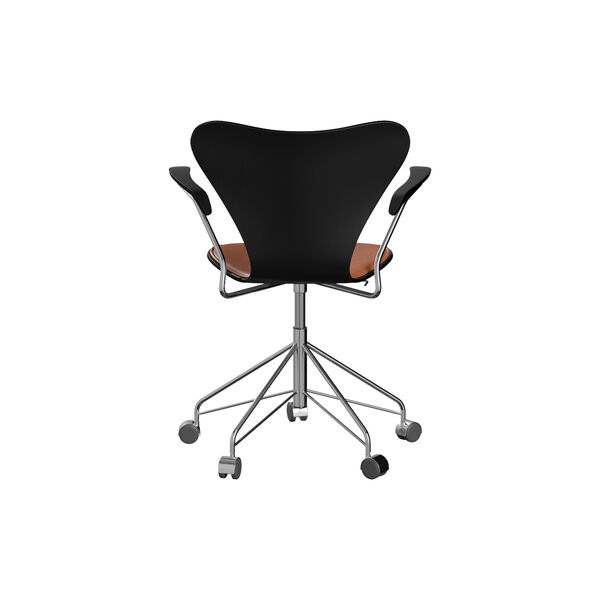 Series 7&trade; 3217 Front Upholstered Office Chair, Grace Walnut, Fritz Hansen