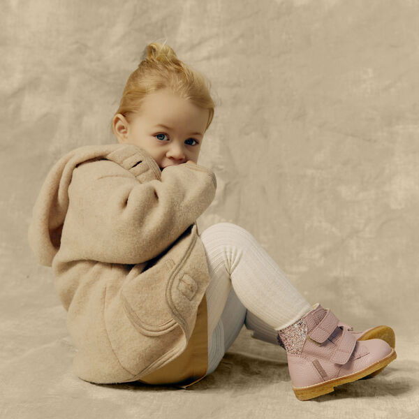 Beginner TEX Winter Boot, rosebud/maple glitter, ANGULUS