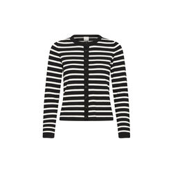 IHLULS Cardigan, black cloud dancer small strip, ICHI