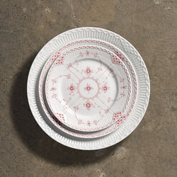 Coral Fluted Half Lace Plate &Oslash; 19 cm, Royal Copenhagen