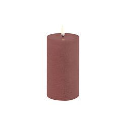 LED Pillar Candle 15 cm, terracotta, Uyuni Lighting