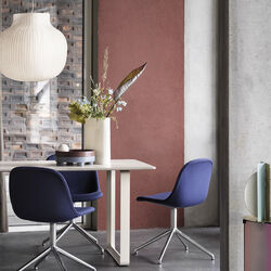 Ridge Vase, white/frosted glass, Muuto