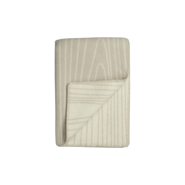 SKOG Throw, beige/natural, Røros Tweed