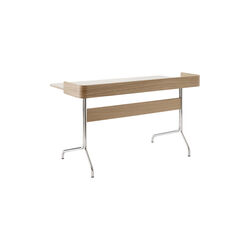 Pavilion Desk AV17, mushroom/oak, &Tradition
