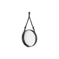 Adnet Circular Wall Mirror, black, GUBI
