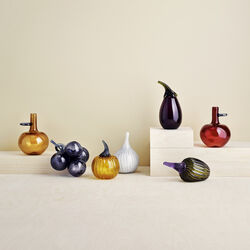 Aubergine glass figure, lilac, Iittala