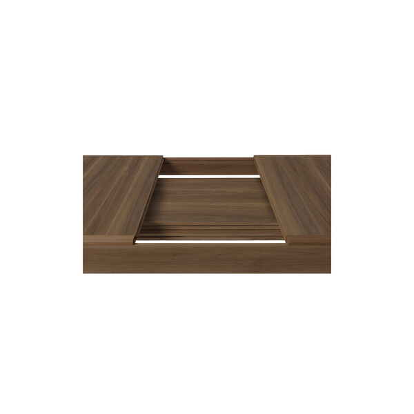 S-Table Dining Table Rectangular Extendable, matt lacquered american walnut, GUBI