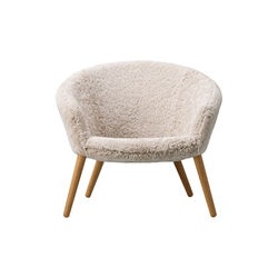 Ditzel Lounge Chair, Moonlight/oiled oak, Fredericia Furniture