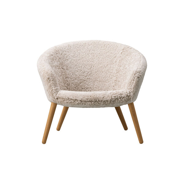 Ditzel Lounge Chair, Moonlight/oiled oak Ditzel Lounge Chair, Moonlight/oiled oak, Fredericia Furniture
