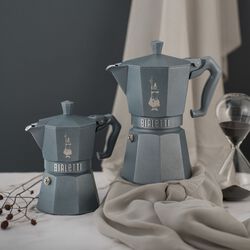 Moka Exclusive Full Induction Espresso Maker 3 cups, grey, Bialetti