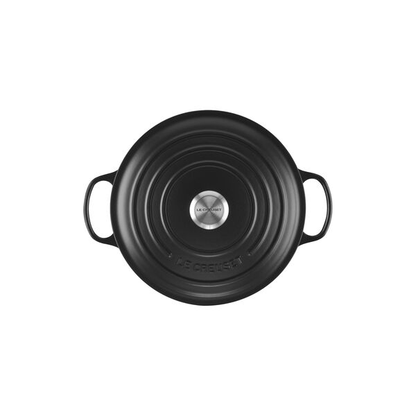 Signature round cast iron pot &Oslash; 28 cm, matte black, Le Creuset