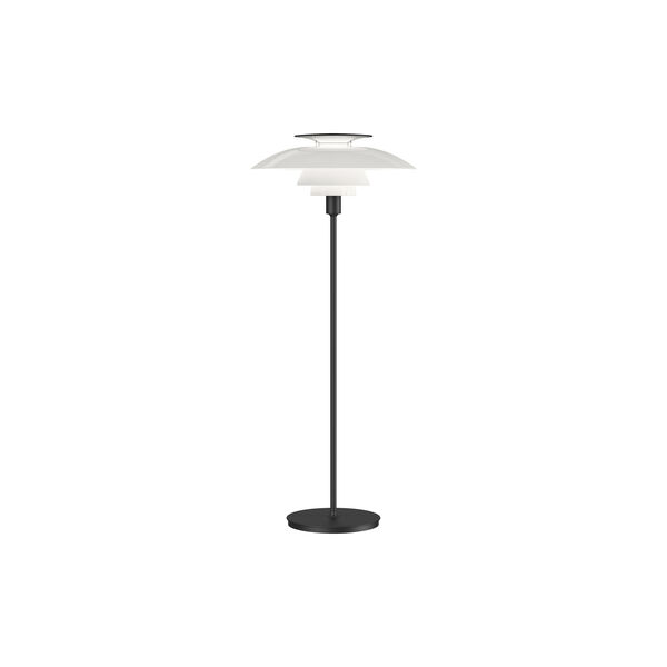 PH 80 Floor Lamp, white opal/black PH 80 Floor Lamp, white opal/black, Louis Poulsen